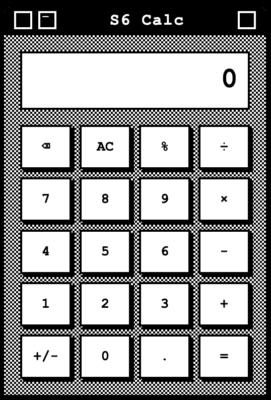 S6 Calc Desktop Interface